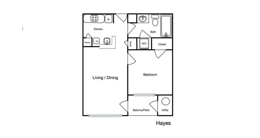 Hayes unit floor plan