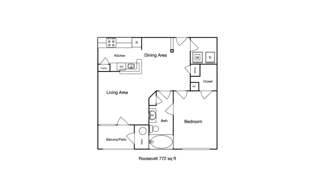 Roosevelt unit floor plan
